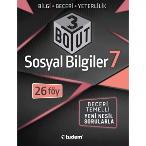 TUDEM 7.SINIF SOSYAL BİLGİLER 3 BOYUT