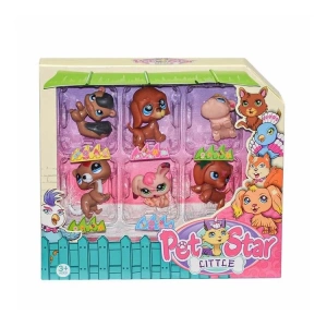 KIZILKAYA 3046A2 LITTLE PET STAR NEŞELİ MİNİŞLER AİLESİ 6lı