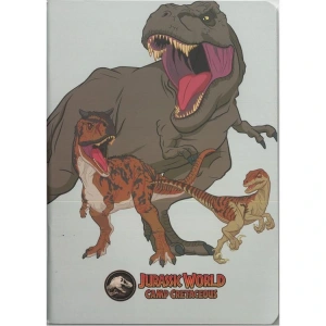 MABBELS 388180 JURASSIC WORLD 17x24 TEL DİKİŞLİ  KARTON KAPAK ÇİZGİLİ  DEFTER