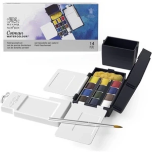 WINSOR & NEWTON COTMAN SULU BOYA SETİ FIELD BOX - KIR TİPİ 12Lİ  (12 X YARIM TABLET) - 0390639