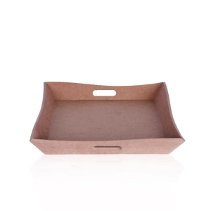 TEKNOPOİNT AHŞAP HOBİ TPS41 KARE DALGALI TEPSİ