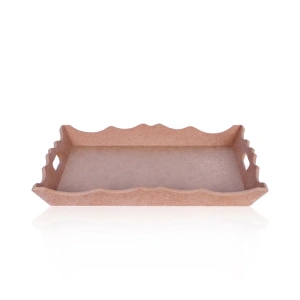 TEKNOPOİNT AHŞAP HOBY TPS43 İNCE DALGALI TEPSİ BÜYÜK