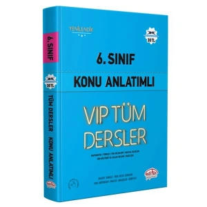 EDİTÖR 6. SINIF VİP TÜM DERSLER KONU ANLATIMLI MAVİ KİTAP