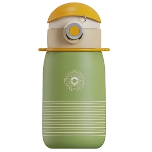 VAGONLİFE COCOSMILE ÇİZGİLİ PİPETLİ ÇELİK TERMOS CS0003 500ML GREEN