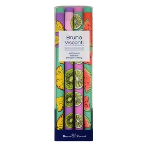 BRUNO VISCONTI FUN WRITE 0.5mm KUTULU DESEN-12 4LÜ SET TÜKENMEZ KALEM 20-0212-4/12