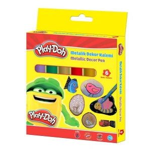 PLAY-DOH KEÇELİ KALEM METALİK  6 RENK PLAY-KE016