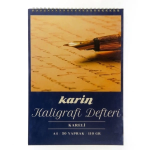 KARİN KALİGRAFİ DEFTERİ A4 KARELİ 110gr. 50yp.