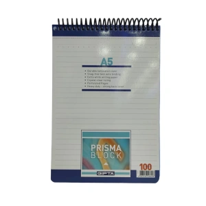 GIPTA PRISMA SPİRALLİ KARTON KAPAK A5 100YP. ÇİZGİLİ  BLOKNOT 1379