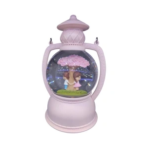 CEREN LLM-HDY0355 AĞAÇ ALTINDA SEVGİLİLER SİM ATAN IŞIKLI SESLİ GAZ LAMBASI FANUS