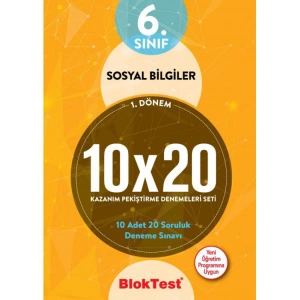 TUDEM 6. SINIF BLOKTEST SOSYAL BİLGİLER 10X20 KAZANIM PEKİŞTİRME DENEMELERİ SETİ