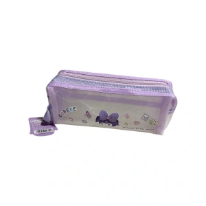 ODAK KT62066 KUROMİ ÇİFT GÖZLÜ FİLE KALEM ÇANTASI 20 x 7.5 x 7.5 - TEKLİ