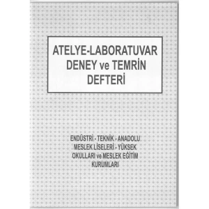 DİLMAN ATELYE -LABORATUVAR DENEY VE TEMRİN DEFTERİ KARTON KAPAK 40YP.