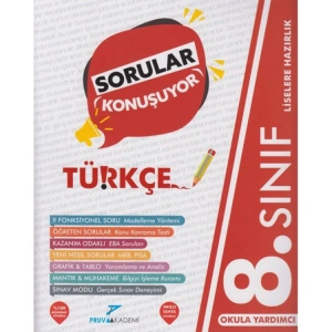 PRUVA 8.SINIF TÜRKÇE SORULAR KONUŞUYOR SORU BANKASI