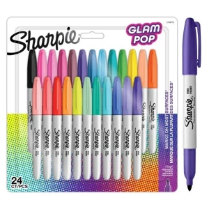 SHARPİE 2198779 GLOM POP PERMANENT FINE MARKER SET 24LÜ