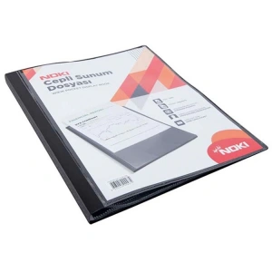 NOKI SUNUM DOSYASI CEPLİ 80Lİ SİYAH