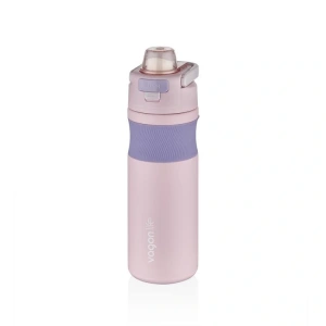 VAGONLİFE KİLİTLİ PASLANMAZ ÇELİK PİPETLİ/PİPETSİZ KULLANIM MATARA 033 580ML PINK PURPLE