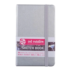 TALENS ART CREATION SKETCHBOOK 9X14 cm 140 gr. 80YP. ESKİZ DEFTERİ PARLAK GÜMÜŞ - RT9314041M