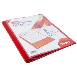 NOKI SUNUM DOSYASI CEPLİ 10LU KIRMIZI