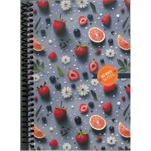 GIPTA BERRY NOTES SPİRALLİ SERT KAPAK 17x24 120YP. ÇİZGİLİ DEFTER