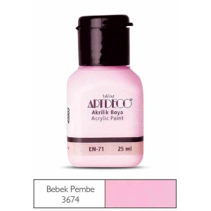 ARTDECO AKRİLİK BOYA 25 ML. BEBEK PEMBE Y-070A-3674