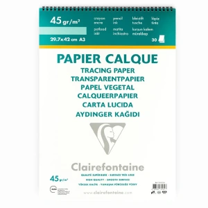 ESMO TR87134 CLAIREFONTAINE AYDINGER BLOK A3 40/45 Gr 30 YAPRAK ÜSTTEN SPİRALLİ