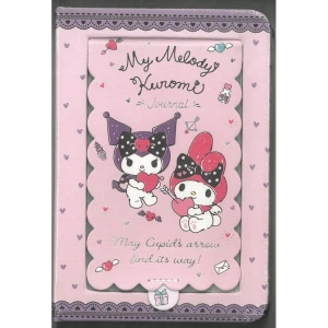 VICTORIAS JOURNALS 525-2088 MY MELODY & KUROMİ AYNALI SERT KAPAK A6 192 SAYFA 100 GR. RENKLİ SAYFALAR GÜNLÜK/ NOT DEFTERİ