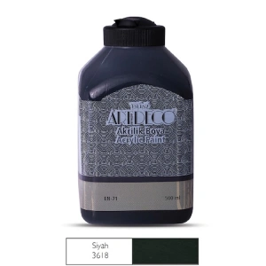 ARTDECO AKRİLİK BOYA 500 ML.SİYAH