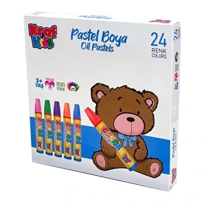 KRAF KIDS KK520 OIL PASTELS- PASTAL BOYA SETİ 24LÜ KARTON KUTU