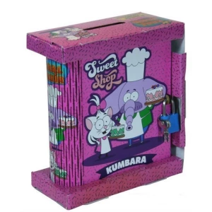 KRAL ŞAKİR KİLİTLİ KUMBARA PEMBE