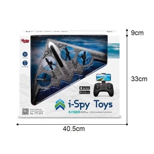 VARDEM GL-777-275  UZAKTAN KUMANDALI 2.4Ghz USB ŞARJLI IŞLIKLI KAMERALI QUASCOPTER IHA KUTULU 8+