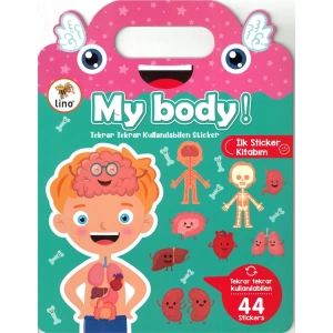 LİNO LS-500 TEKRAR TEKRAR KULLANILABİLEN İLK STİCKER KİTABIM - MY BODY!