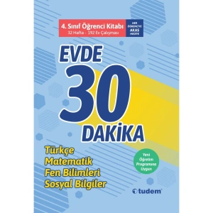 TUDEM 4. SINIF EVDE 30 DK ÖĞRENCİ KİTABI