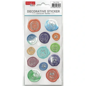 TANEX KIDS TNX-27104 DEKORATİF ETİKETLER - PUFFY EVCİL HAYVANLAR SERİSİ STICKER