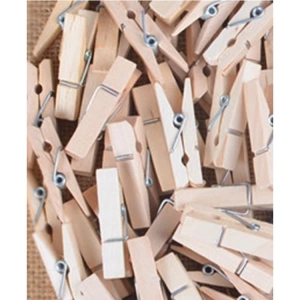 KRAF KIDS KK165 AHŞAP MANDAL BÜYÜK 4,5 CM 25 Lİ NATUREL