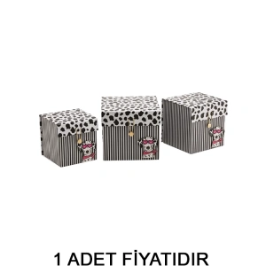 GIPTA  DALMATA  DİK HEDİYE KUTUSU BX1941 C 205x205x185 mm