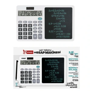MİKRO CL-8455 2 TABLET KALEMLİ YAZI 7 INCH TABLETLİ HESAP MAKİNESİ BEYAZ