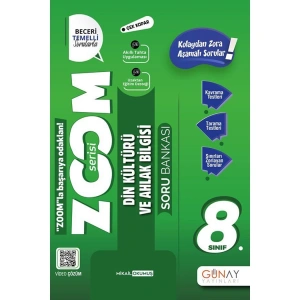 GÜNAY 8. SINIF ZOOM SERİSİ DİN KÜLTÜRÜ VE AHLAK BİLGİSİ SORU BANKASI