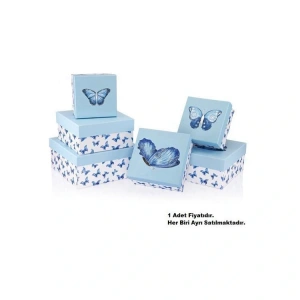 GIPTA BELLE KARE HEDİYE KUTUSU BX2797 A NO:3,5 145x145x85mm - TEKLİ