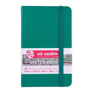 TALENS ART CREATION SKETCHBOOK 9X14 cm 140 gr. 80YP. ESKİZ DEFTERİ ORMAN YEŞİLİ - RT9314331M