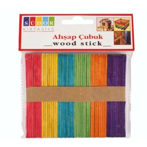 SÜDOR BS69 AHŞAP KÜÇÜK BOY DİL ÇUBUĞU RENKLİ