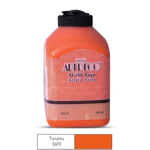 ARTDECO 070L-3603 AKRİLİK BOYA 500 ML. TURUNCU