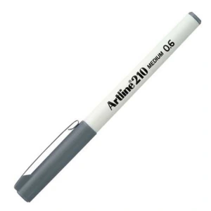 ARTLINE EK-210N KEÇE UÇLU YAZI KALEMİ 0.6mm GRİ