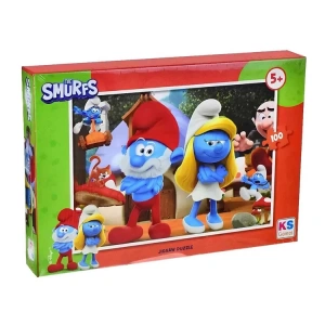 KS GAMES SMR THE SMURFS 48x34cm YAPBOZ/PUZZLE 100 PARÇA  5+