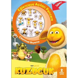 KUZUCUK EĞLENCEYE AÇILAN PENCERE ÇIKARTMALI BOYAMA KİTABI