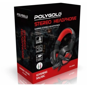 POLYGOLD PG-6965 TEK JACKLI USB IŞIKLI OYUNCU KULAKLIĞI