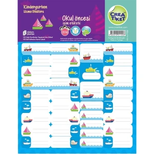 CREA ETİKET - 1122 OKUL ÖNCESİ İSİM ETİKETİ 3LÜ (105)