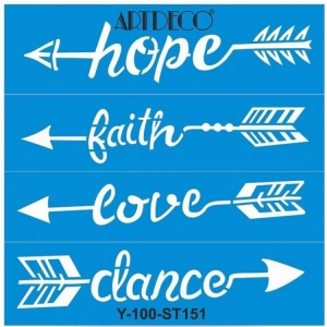 ARTDECO STENCİL 30X30CM OKLAR 151