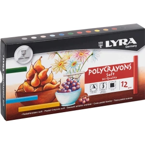 LYRA 5651120  POLYCRAYONS SOFT TOZ PASTEL BOYA 12 Lİ