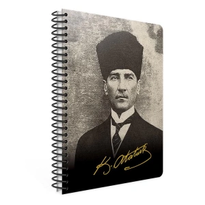 GIPTA 409-AKK 17X24 ATATÜRK GÜNLÜK SPİRALLİ AJANDA