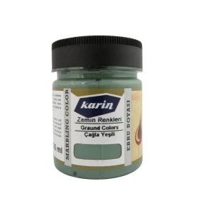 KARİN EBRU BOYASI ZEMİN RENKLERİ ÇAĞLA YEŞİLİ 105ml.